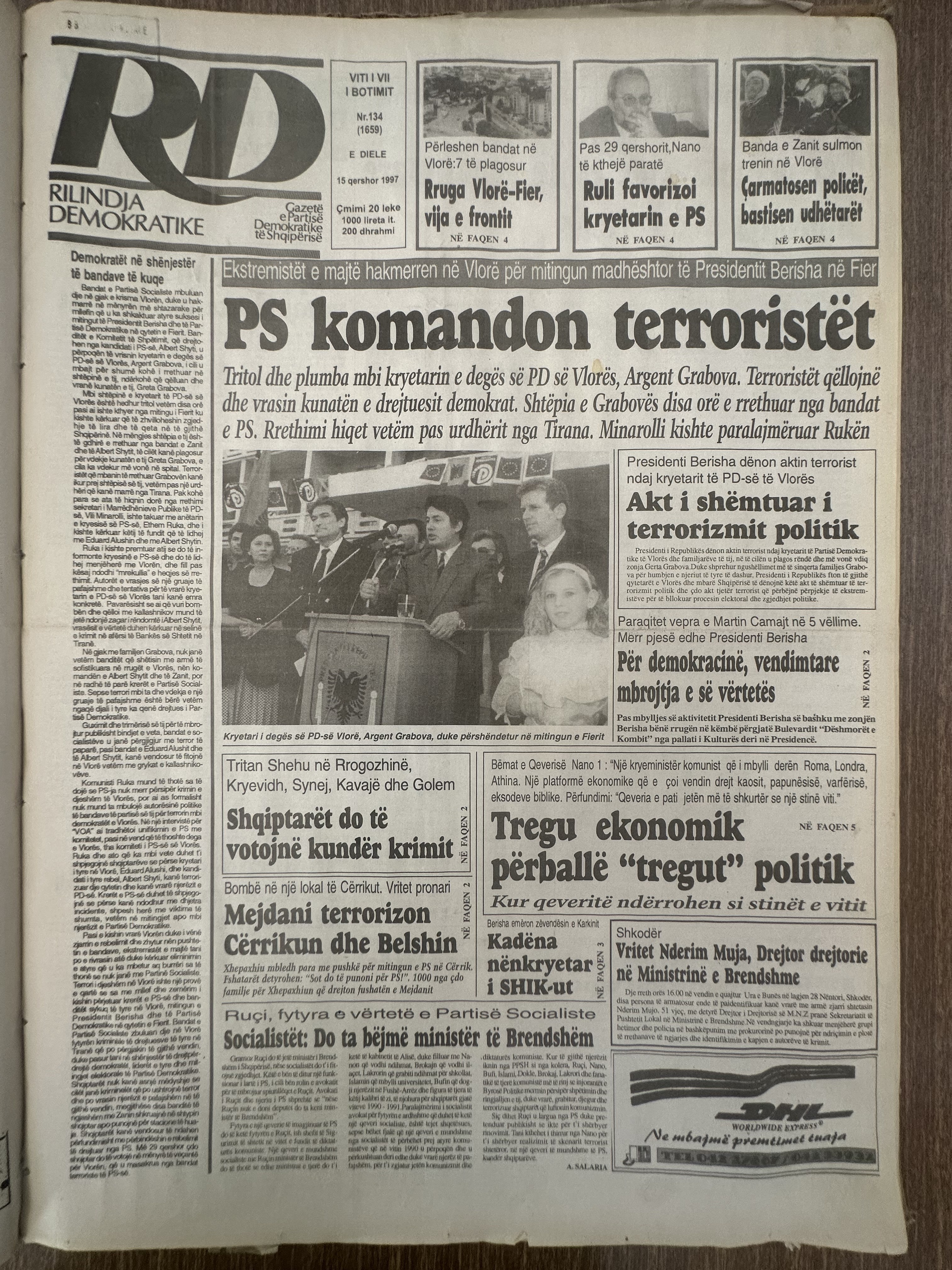 Rilindja Demokratike 1997-06-15